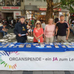 Infostand der IG Dialyse am Tag der Organspende in München